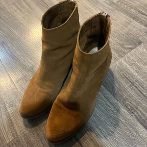 Steve Madden Brown Suede Ankle Boots Women Size 8